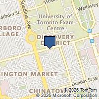 Map Toronto, ON M5T1R4, Canada