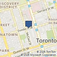 Map Toronto, ON M5T3K1, Canada