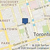 Map Toronto, ON M5T3K5, Canada