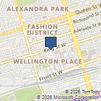 Map Toronto, ON M5V1M1, Canada