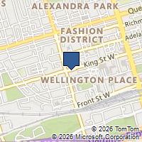 Map Toronto, ON M5V1M5, Canada