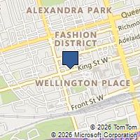 Map Toronto, ON M5V1M7, Canada