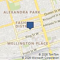 Map Toronto, ON M5V1T1, Canada