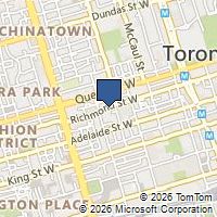 Map Toronto, ON M5V1X1, Canada