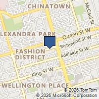 Map Toronto, ON M5V1X9, Canada