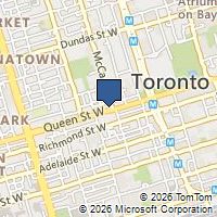Map Toronto, ON M5V1Z6, Canada