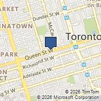 Map Toronto, ON M5V1Z7, Canada