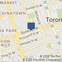 Map Toronto, ON M5V2A4, Canada