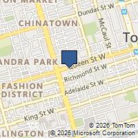 Map Toronto, ON M5V2A5, Canada