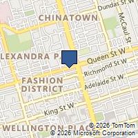 Map Toronto, ON M5V2A9, Canada