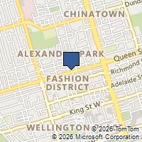 Map Toronto, ON M5V2B2, Canada