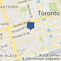 Map Toronto, ON M5V2E2, Canada