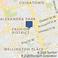 Map Toronto, ON M5V3E7, Canada