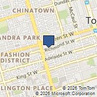 Map Toronto, ON M5V3P1, Canada
