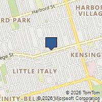 Map Toronto, ON M6G1B1, Canada