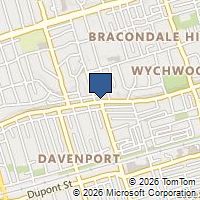 Map Toronto, ON M6G2C6, Canada