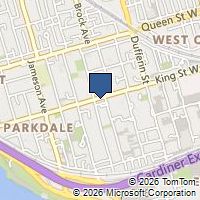 Map Toronto, ON M6K1G9, Canada