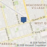 Map Toronto, ON M6K1L5, Canada