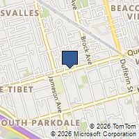 Map Toronto, ON M6K1L9, Canada