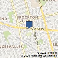 Map Toronto, ON M6K1V2, Canada