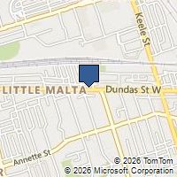 Map Toronto, ON M6P1Z7, Canada