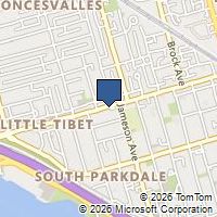 Map Toronto, ON M6R1A1, Canada