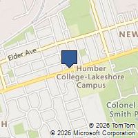 Map Toronto, ON M8V1M1, Canada