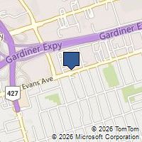 Map Toronto, ON M8W2V4, Canada