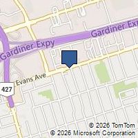 Map Toronto, ON M8W2V7, Canada