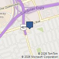 Map Toronto, ON M8W3V7, Canada