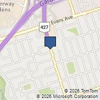 Map Toronto, ON M8W3W1, Canada