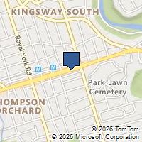 Map Toronto, ON M8X1B3, Canada