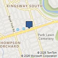 Map Toronto, ON M8X1B6, Canada