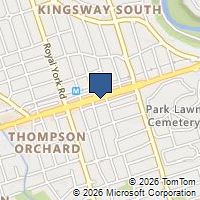 Map Toronto, ON M8X1B8, Canada