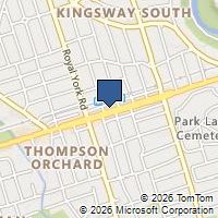 Map Toronto, ON M8X1B9, Canada