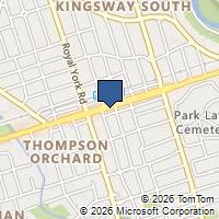 Map Toronto, ON M8X1C1, Canada