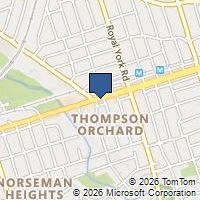 Map Toronto, ON M8X1C7, Canada