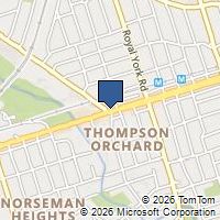 Map Toronto, ON M8X1C8, Canada