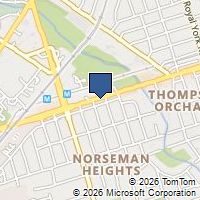 Map Toronto, ON M8X1E7, Canada