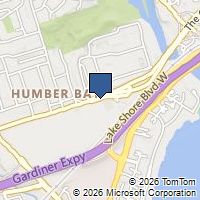 Map Toronto, ON M8Y1H6, Canada