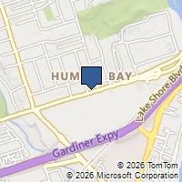 Map Toronto, ON M8Y1J2, Canada