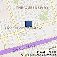 Map Toronto, ON M8Z1P1, Canada