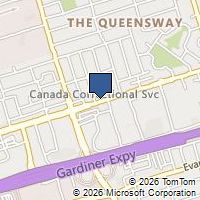 Map Toronto, ON M8Z1P4, Canada