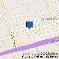 Map Toronto, ON M8Z1R5, Canada