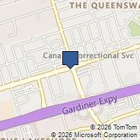 Map Toronto, ON M8Z6C7, Canada