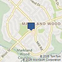 Map Toronto, ON M9C2A5, Canada