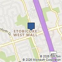 Map Toronto, ON M9C5J1, Canada