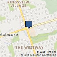 Map Toronto, ON M9P2M4, Canada