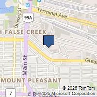 Map Vancouver, BC V5T1A7, Canada