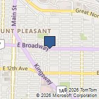 Map Vancouver, BC V5T1X2, Canada